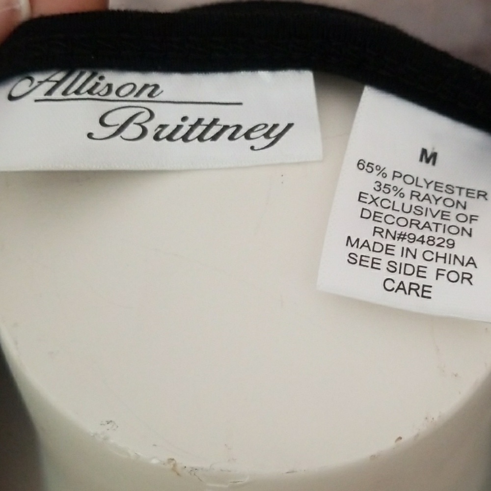 Allison Brittney Black Sequin Tee - Picture 3 of 5